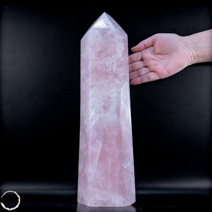 Natürlicher Großer Rosenquarz Obelisk aus Brasilien - 6821,22 g