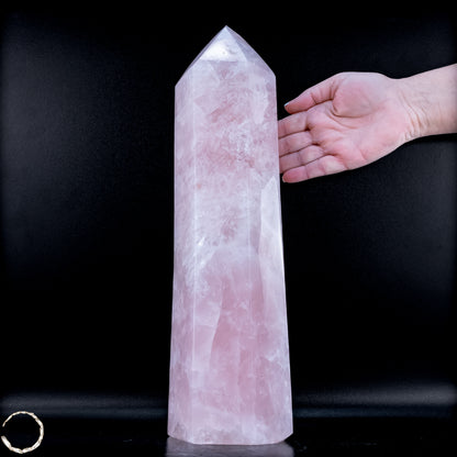 Natürlicher Großer Rosenquarz Obelisk aus Brasilien - 6821,22 g