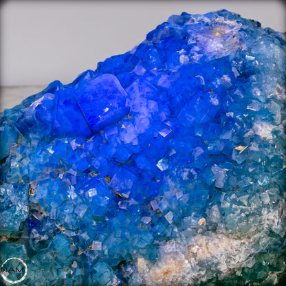 Natürliche Grüner Fluorit Kristalle auf Matrix -10644,55g