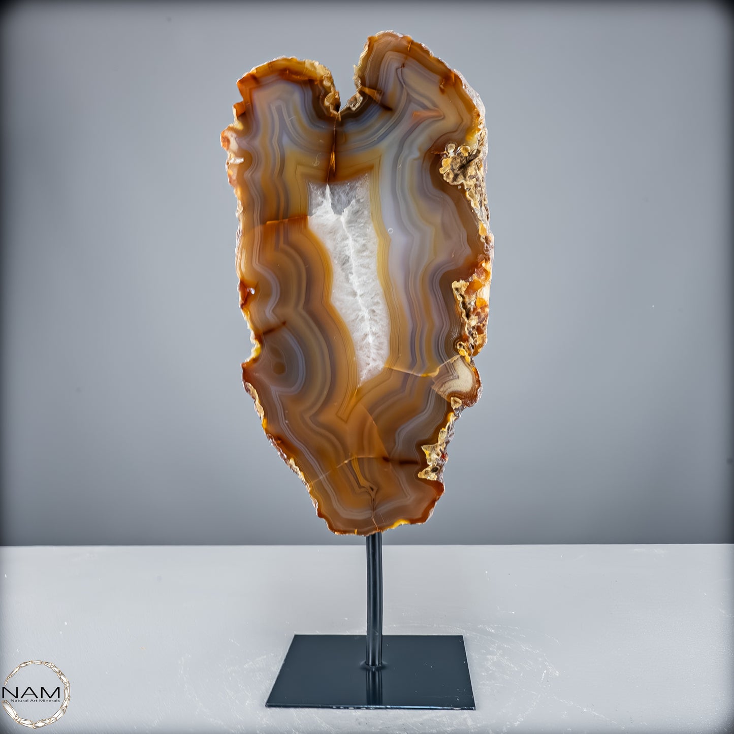 Achat Scheibe  – Natürliches Farbenspiel auf Ständer aus Brasilien - 5926,77 g