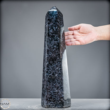 Natürlicher Merlinit (Gabbro) Kristall Obelisk - 5846,12 g