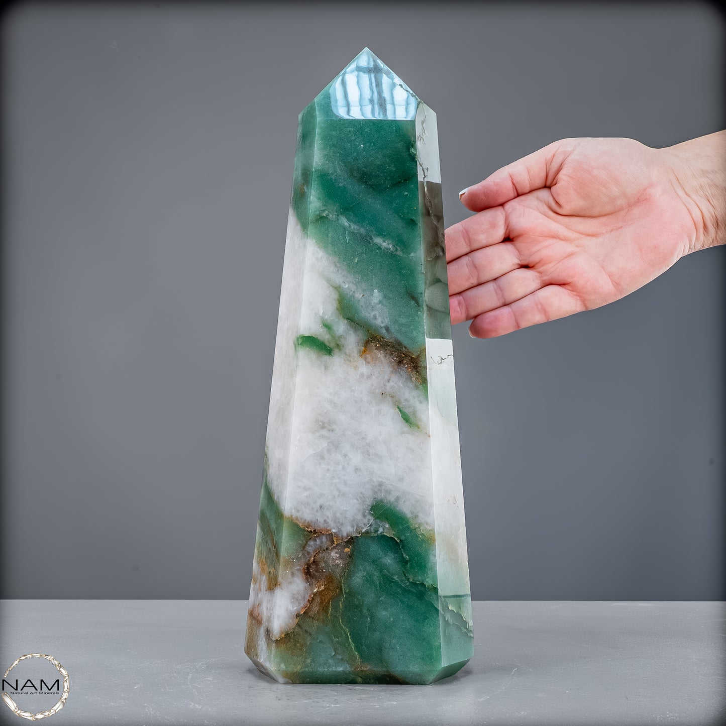 Natürlicher Aventurin Obelisk aus Brasilien - 3867,12 g