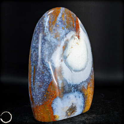 Natürlicher Ocean Jaspis-Achat Freiform - 654,37 g