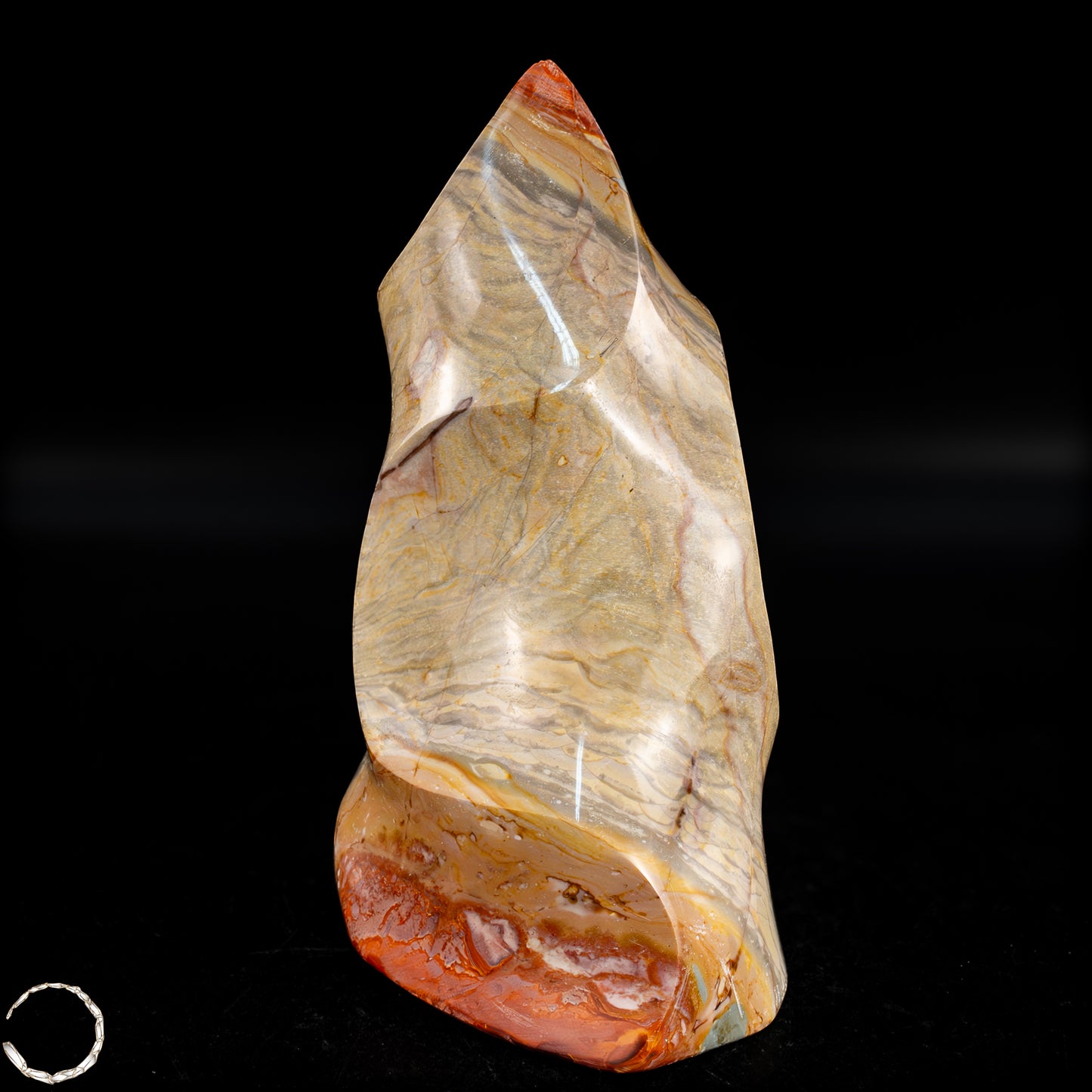 Natürliche Polychrome Jaspis Kristall-Flamme - 1003,04g