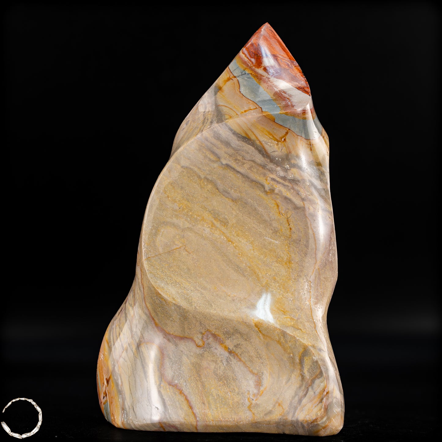 Natürliche Polychrome Jaspis Kristall-Flamme - 1003,04g