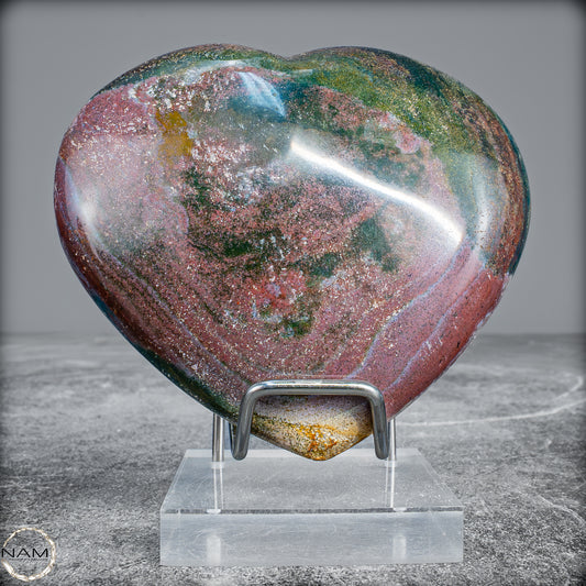 Natürliche Ozean-Jaspis Herz- 312,39 g