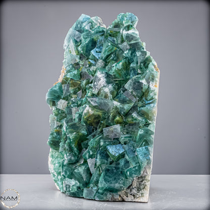 Natürliche Grüner Fluorit Kristalle auf Matrix - 14445,86 g