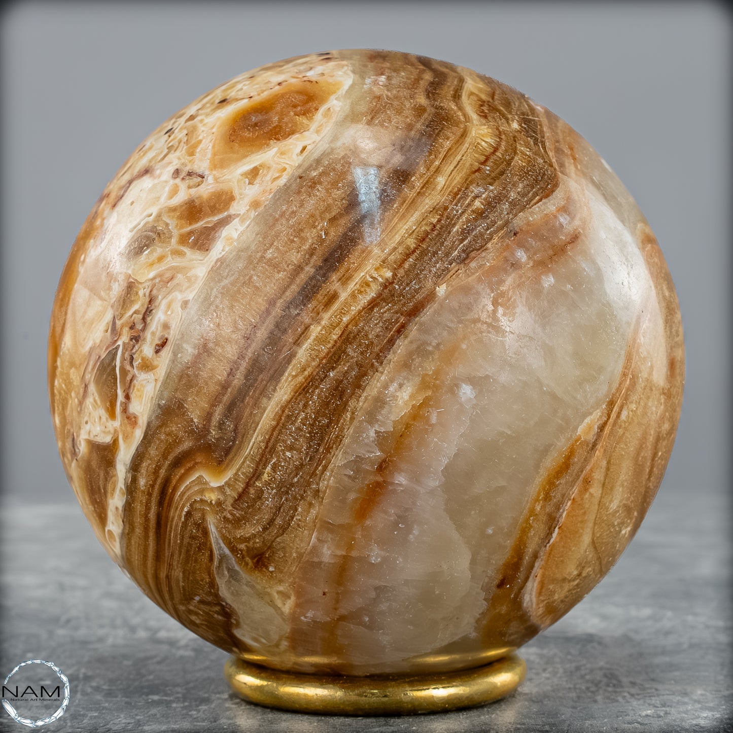 Natürliche Aragonit-Kristall Kugel - 916,62g