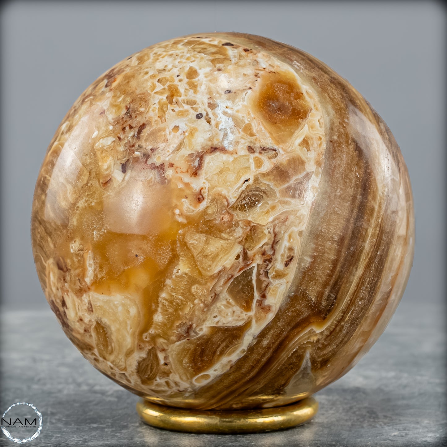 Natürliche Aragonit-Kristall Kugel - 916,62g