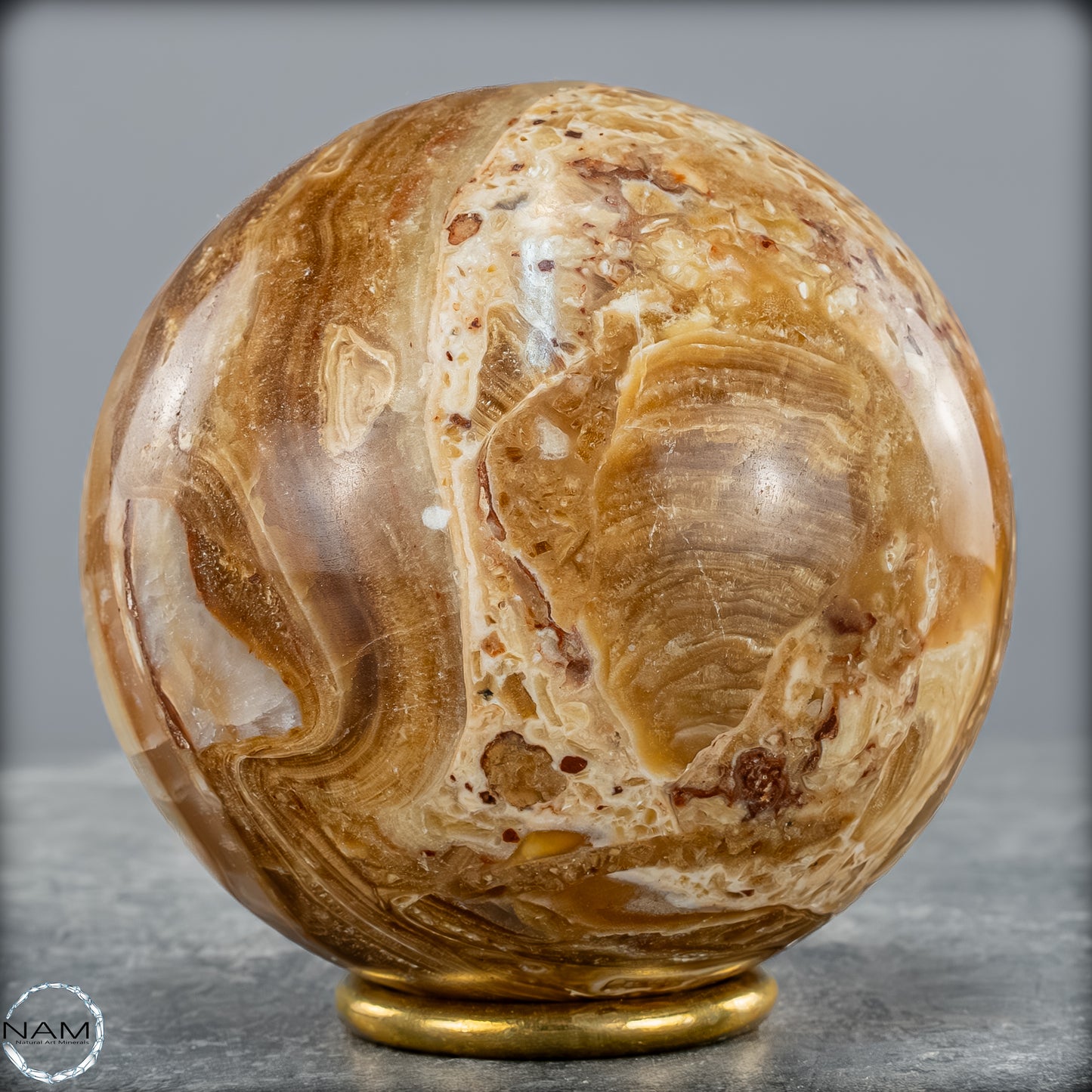 Natürliche Aragonit-Kristall Kugel - 916,62g