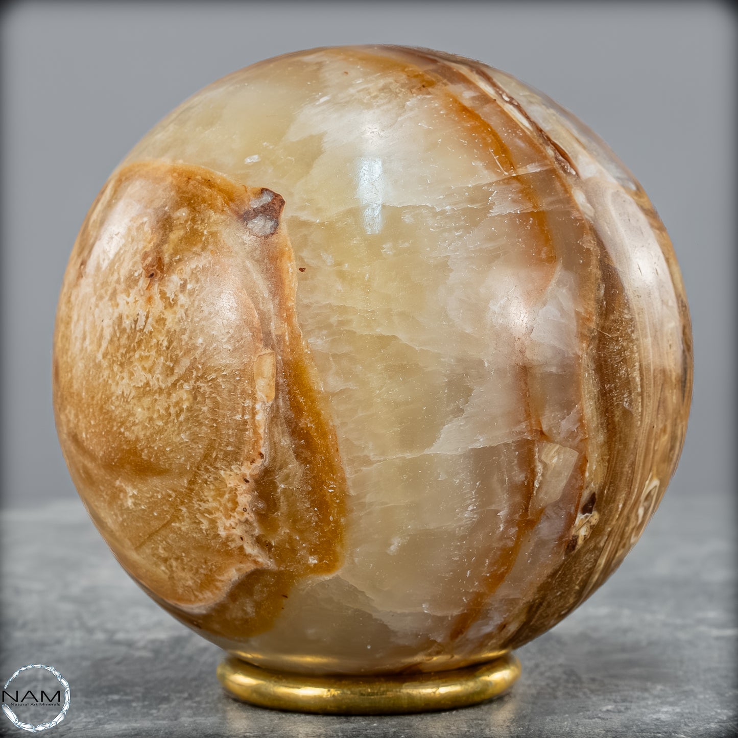 Natürliche Aragonit-Kristall Kugel - 916,62g