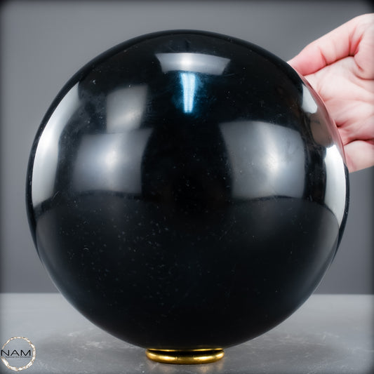 Schwarze Tourmalin-Kristall Kugel aus Brasilien - 7569,14 g