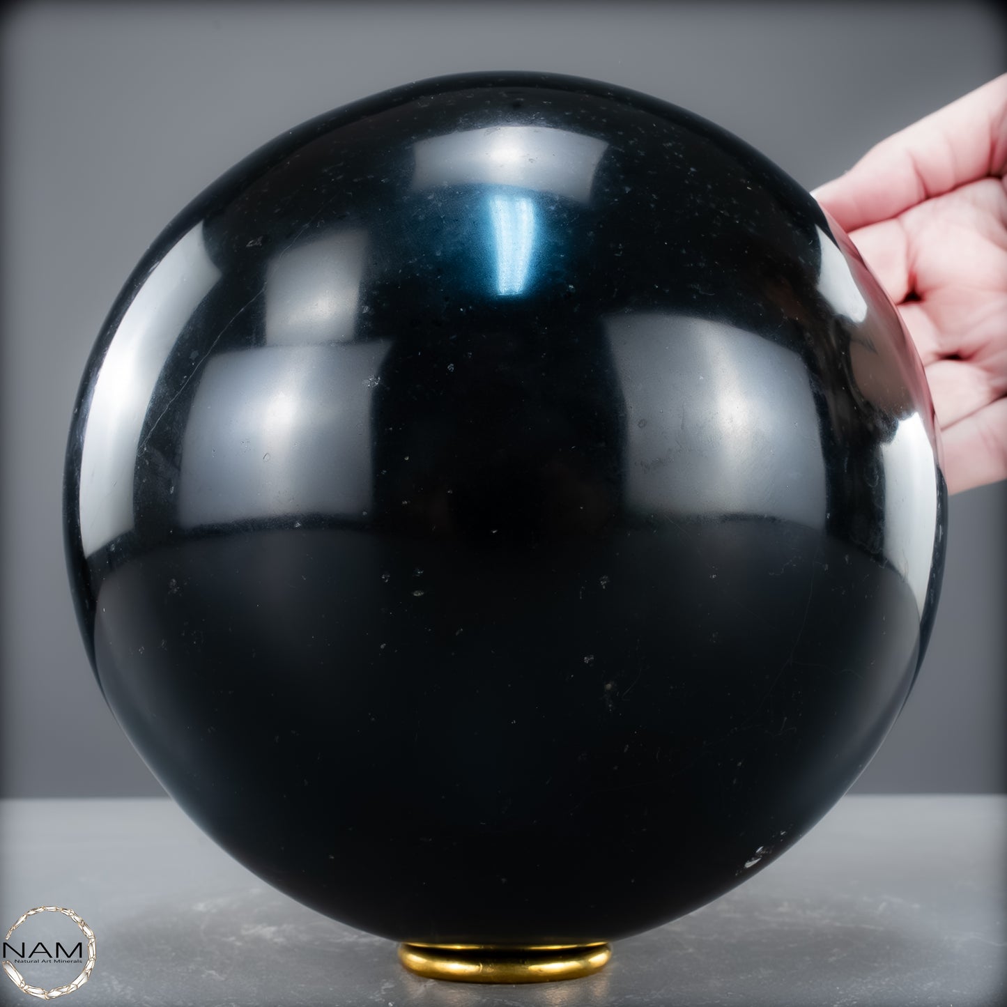 Schwarze Tourmalin-Kristall Kugel aus Brasilien - 7569,14 g