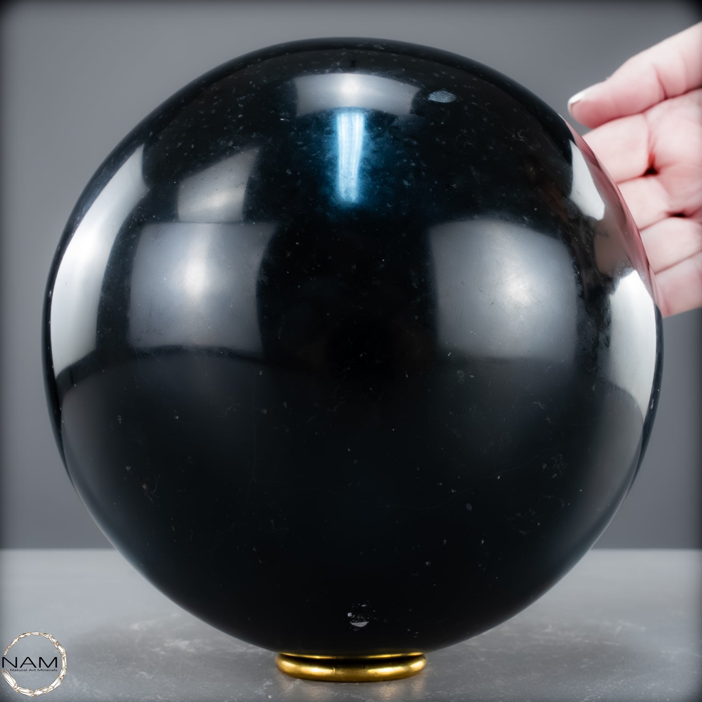 Schwarze Tourmalin-Kristall Kugel aus Brasilien - 7569,14 g