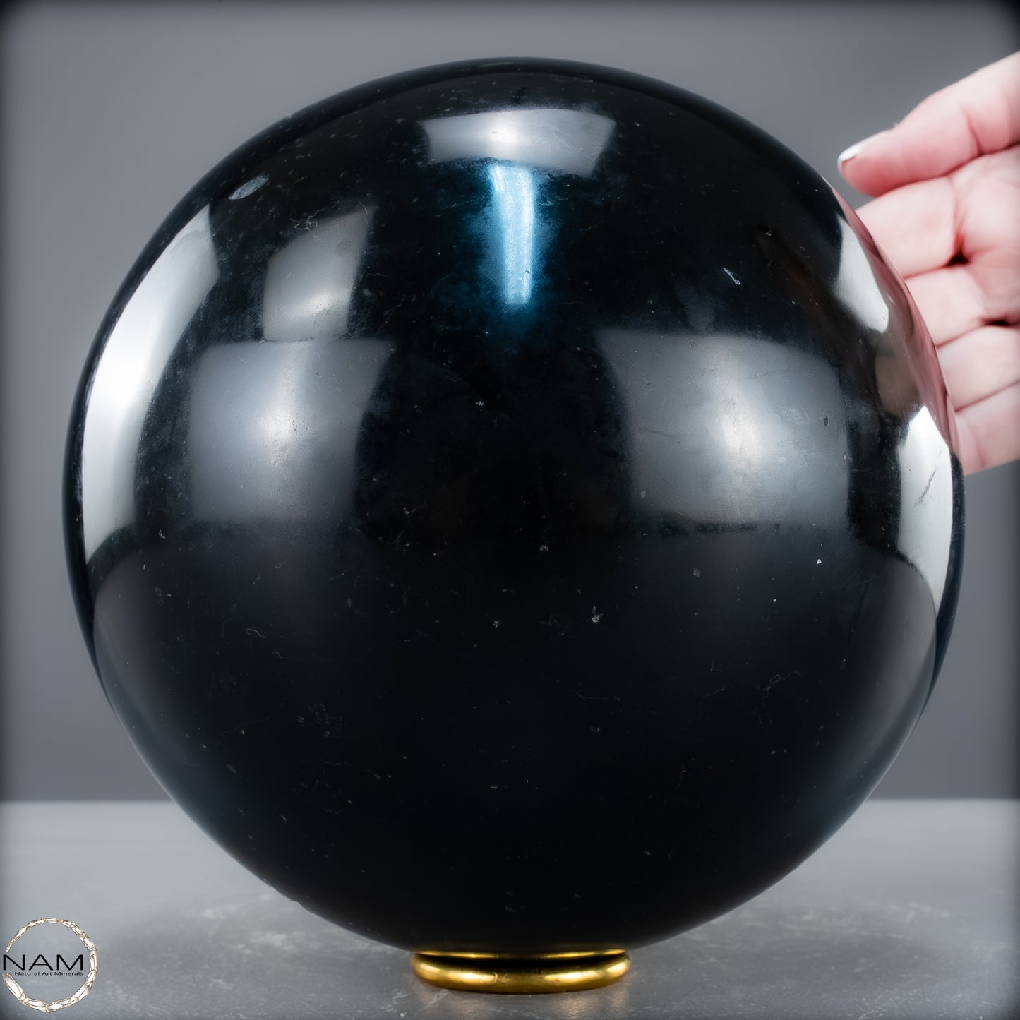 Schwarze Tourmalin-Kristall Kugel aus Brasilien - 7569,14 g