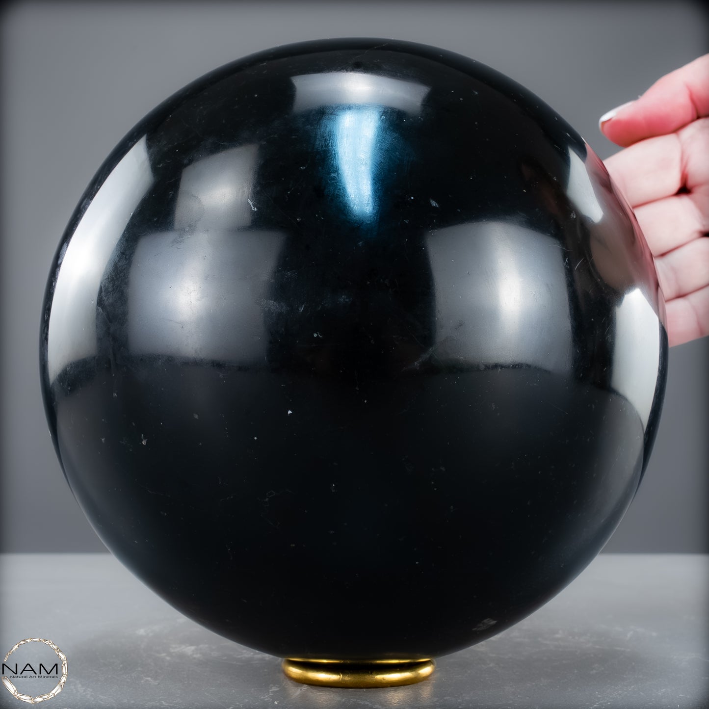 Schwarze Tourmalin-Kristall Kugel aus Brasilien - 7569,14 g