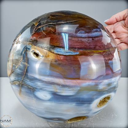 Natürliche Ocean-Jaspis-Achat Kugel - 20946,12 g