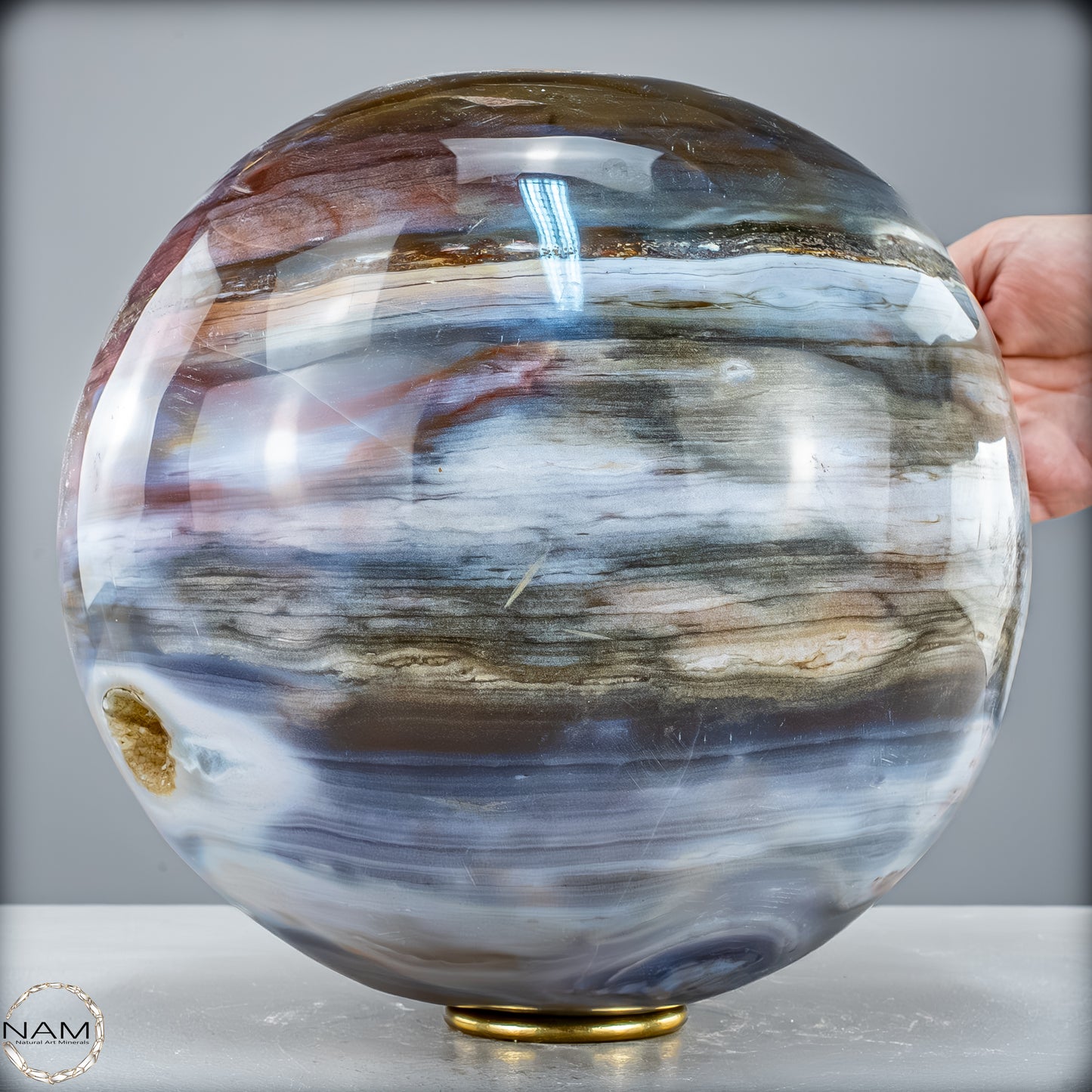 Natürliche Ocean-Jaspis-Achat Kugel - 20946,12 g