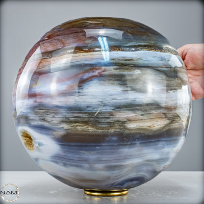 Natürliche Ocean-Jaspis-Achat Kugel - 20946,12 g