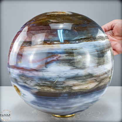 Natürliche Ocean-Jaspis-Achat Kugel - 20946,12 g