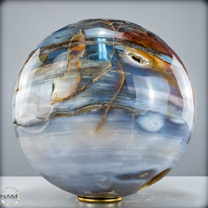 Natürliche Ocean-Jaspis-Achat Kugel - 20946,12 g