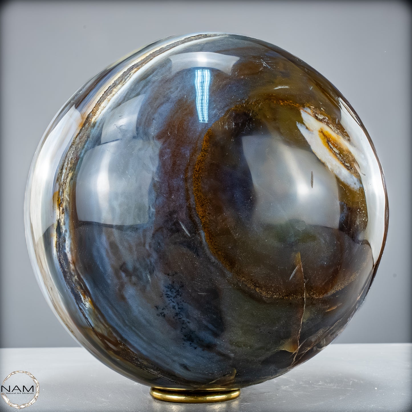 Natürliche Ocean-Jaspis-Achat Kugel - 20946,12 g