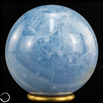 Natürliche Blaue Calcit-Kristall Kugel - 710,29g
