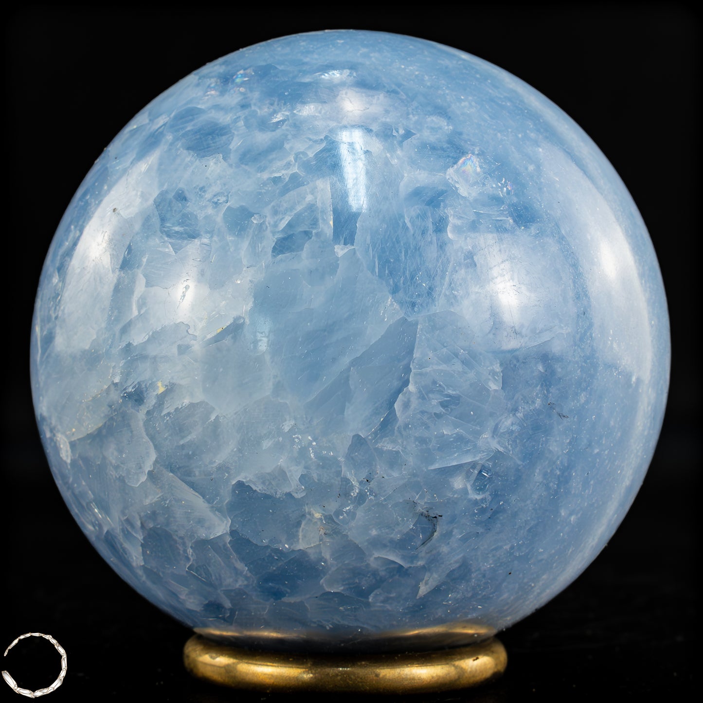 Natürliche Blaue Calcit-Kristall Kugel - 710,29g