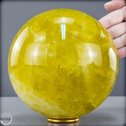Top Qualität Transparenter Citrin Kristall Kugel - Brasilien - 3920,14 g