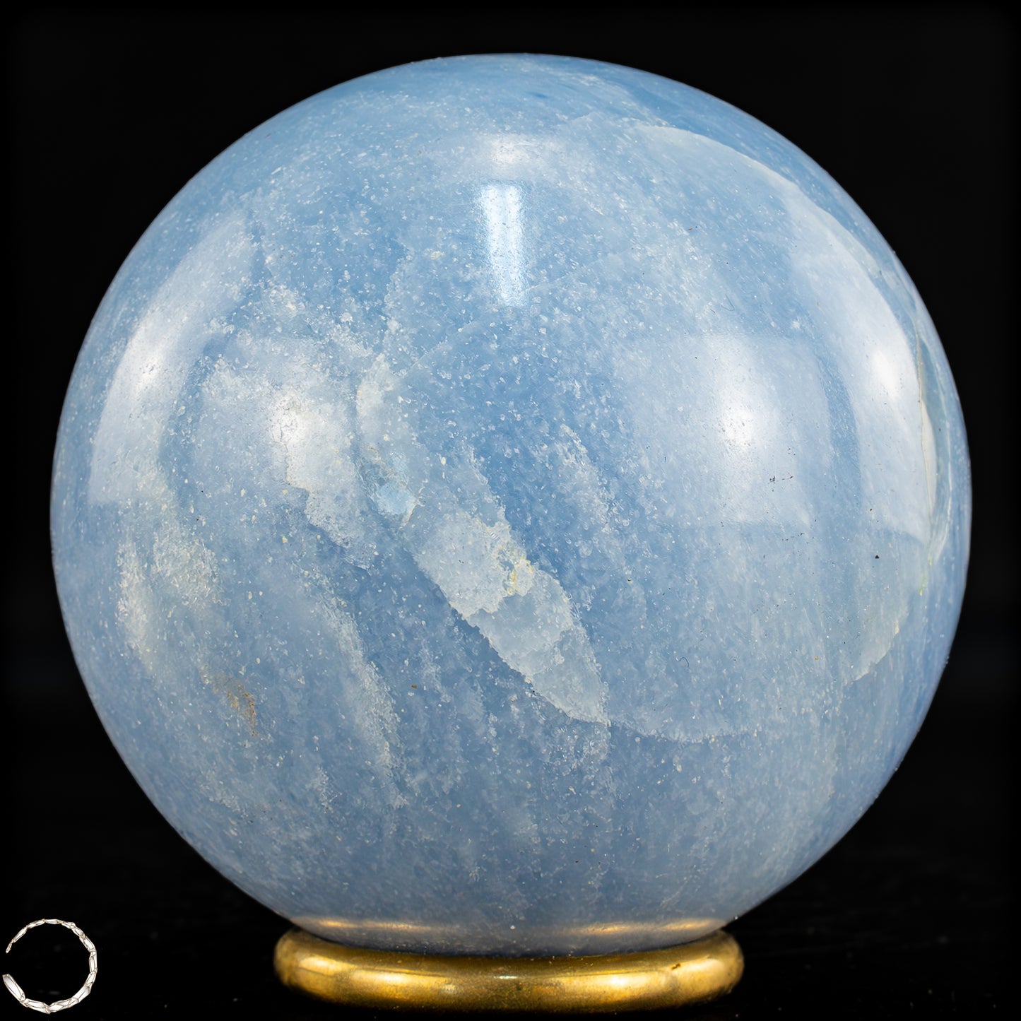 Natürliche Blaue Calcit-Kristall Kugel - 710,29g