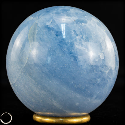 Natürliche Blaue Calcit-Kristall Kugel - 710,29g