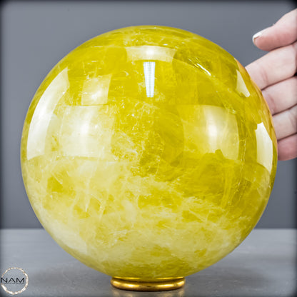 Top Qualität Transparenter Citrin Kristall Kugel - Brasilien - 3920,14 g