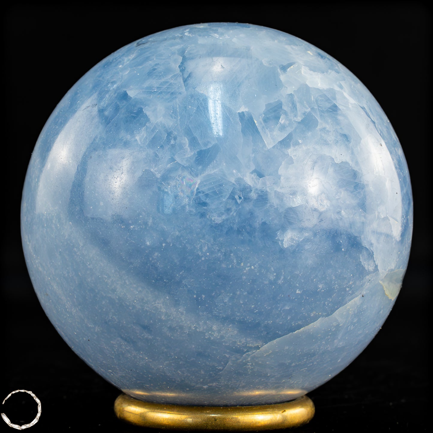 Natürliche Blaue Calcit-Kristall Kugel - 710,29g