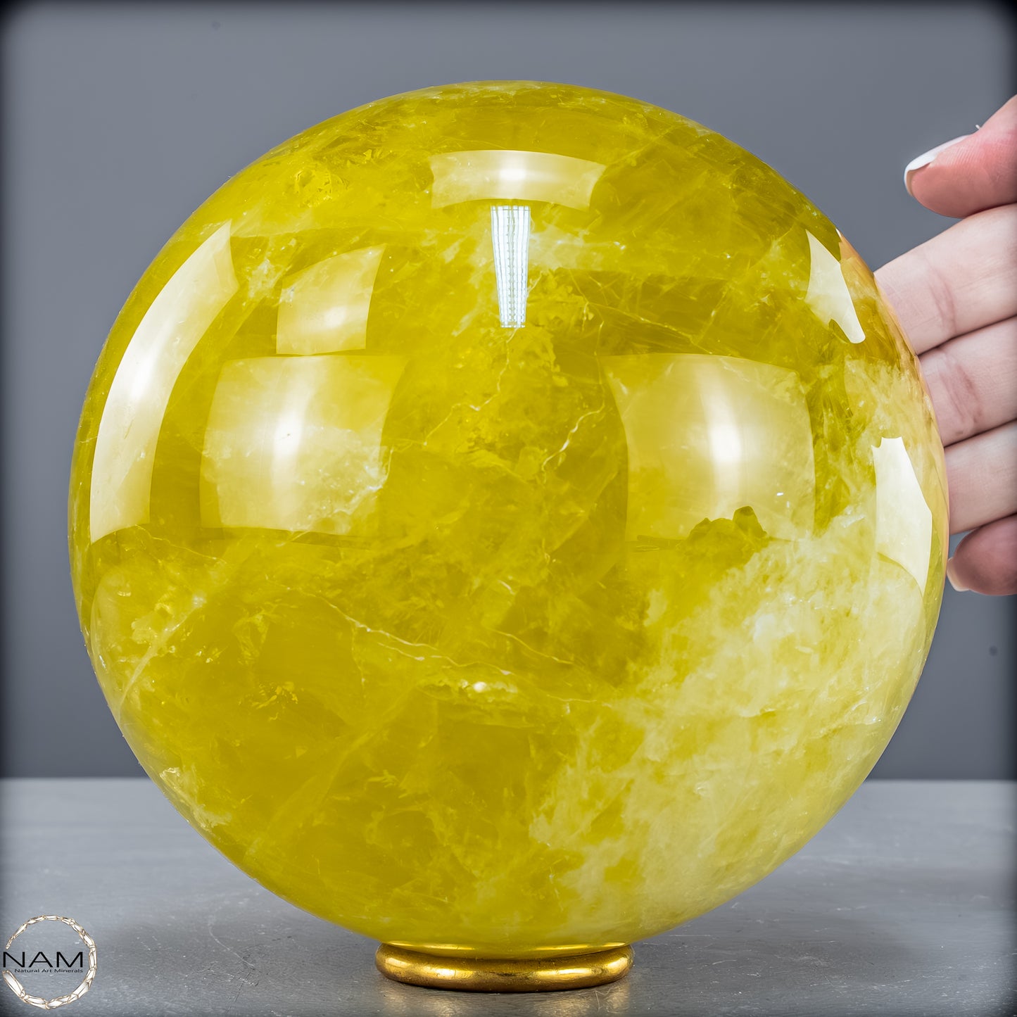 Top Qualität Transparenter Citrin Kristall Kugel - Brasilien - 3920,14 g