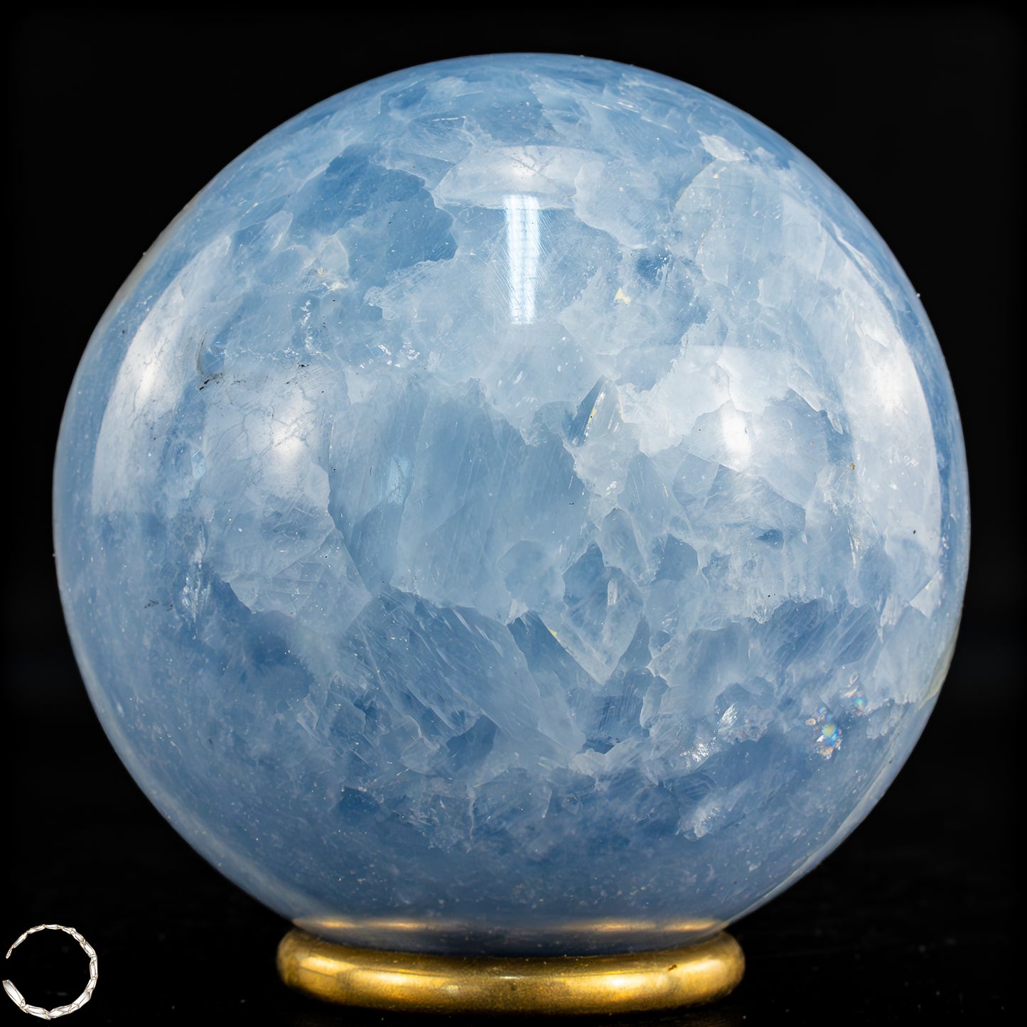 Natürliche Blaue Calcit-Kristall Kugel - 710,29g