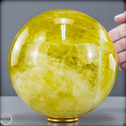 Top Qualität Transparenter Citrin Kristall Kugel - Brasilien - 3920,14 g