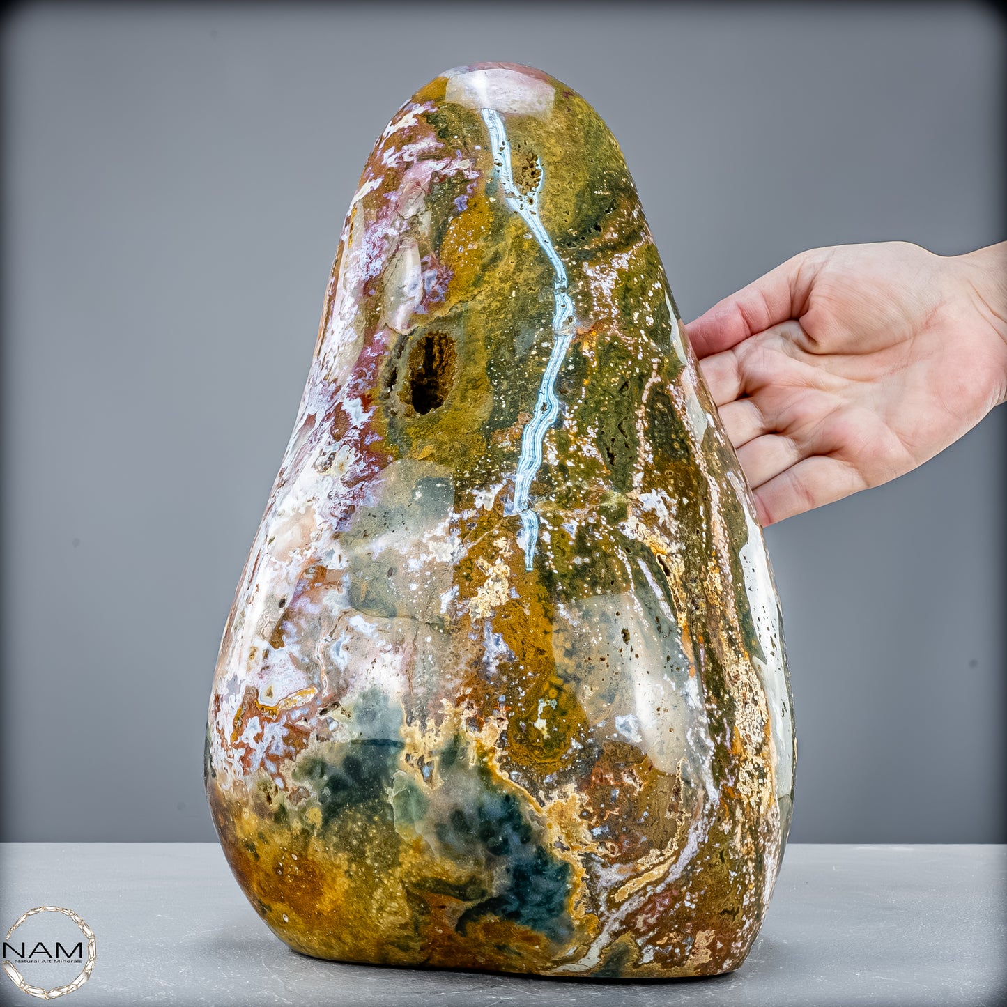 Natürliche Ozean-Jaspis Kristall-Freiform - 9417,53 g