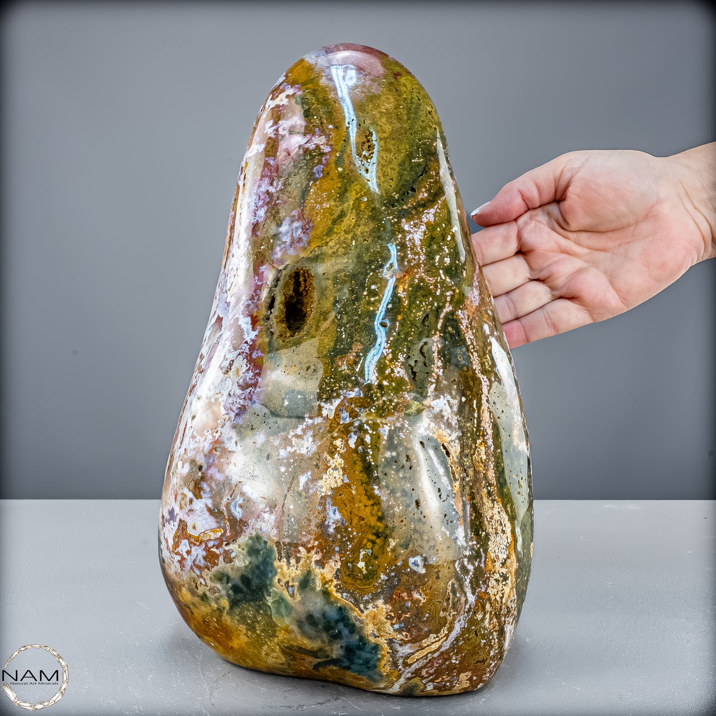 Natürliche Ozean-Jaspis Kristall-Freiform - 9417,53 g