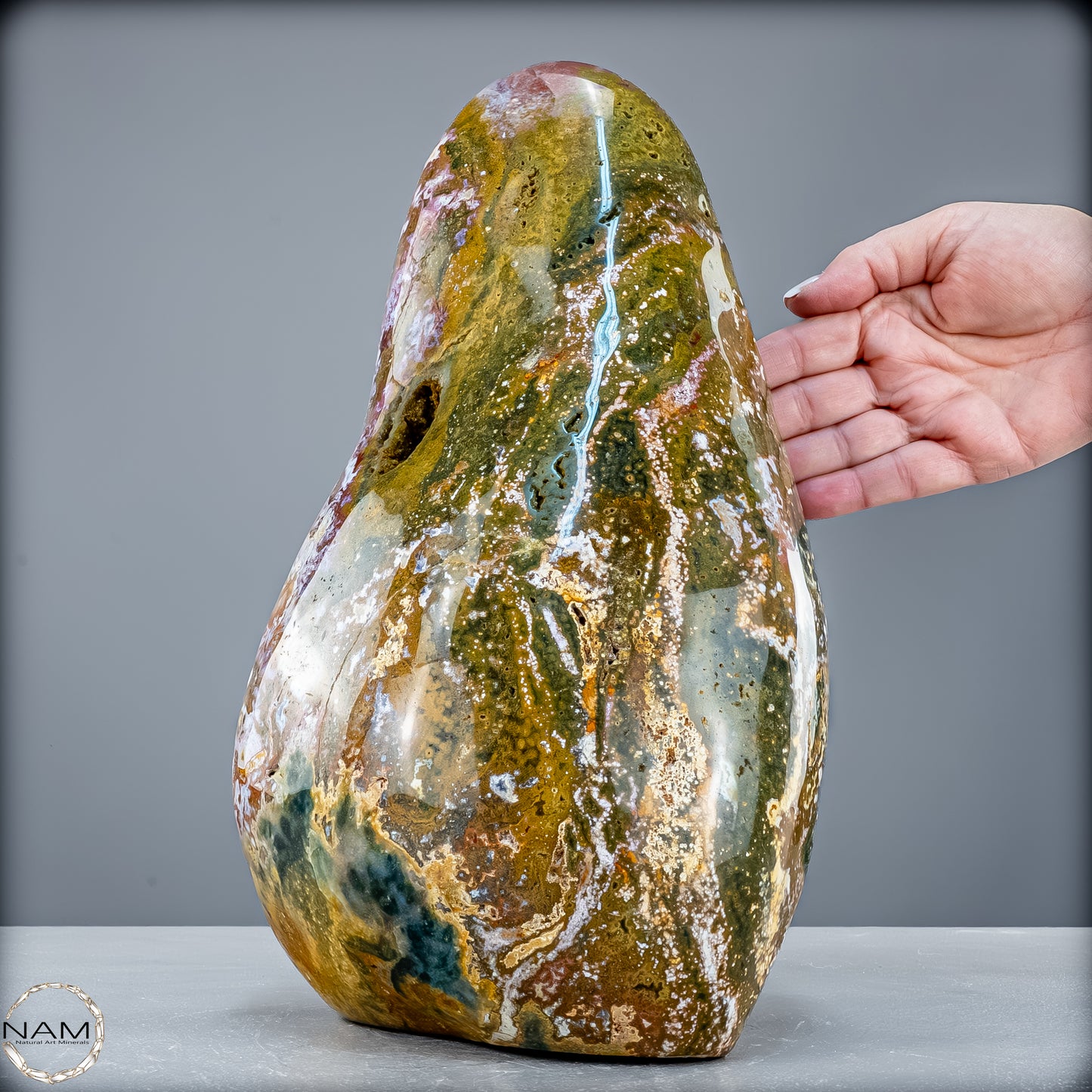 Natürliche Ozean-Jaspis Kristall-Freiform - 9417,53 g