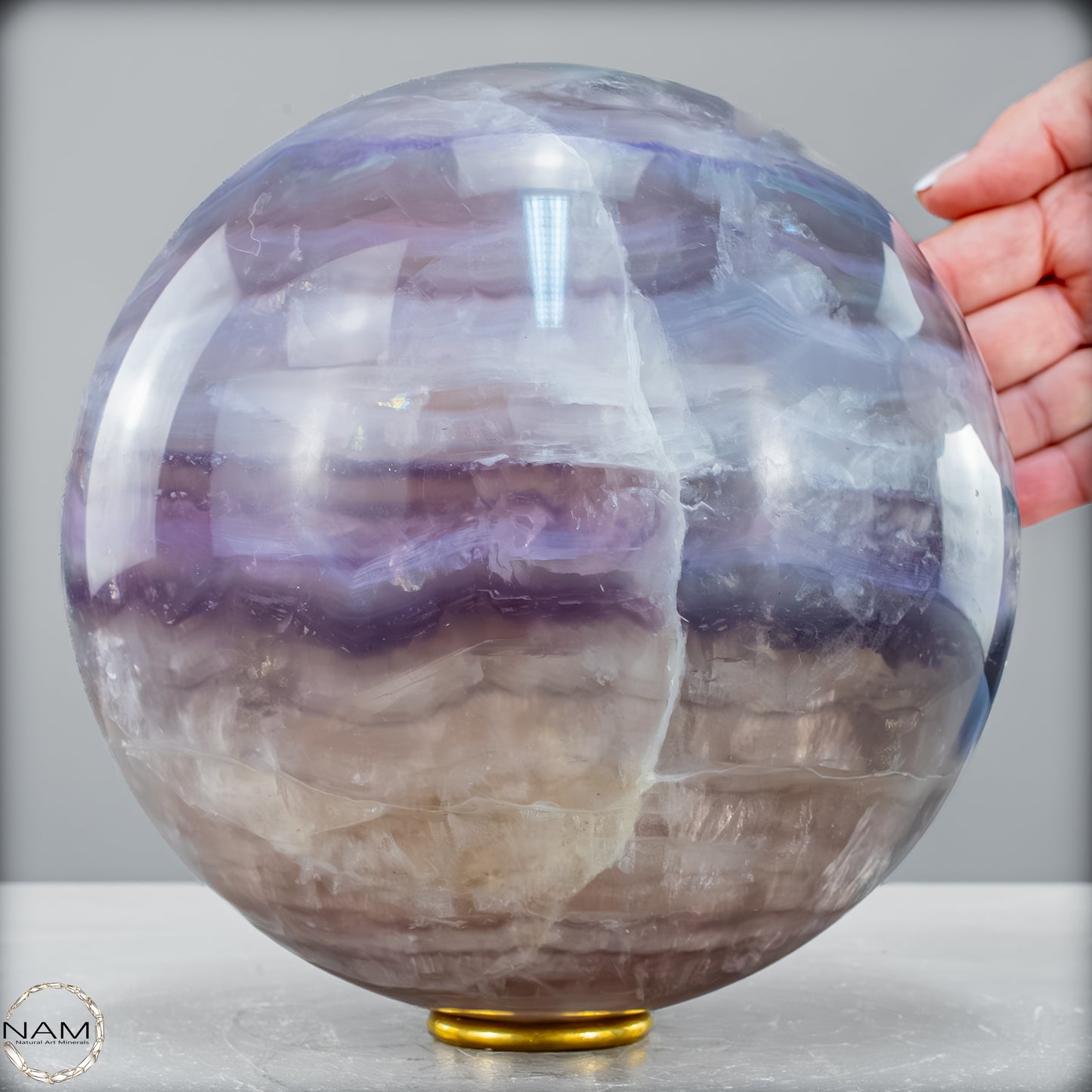 Natürliche Regenbogen-Fluorit Kristallkugel, China - 8886,54 g