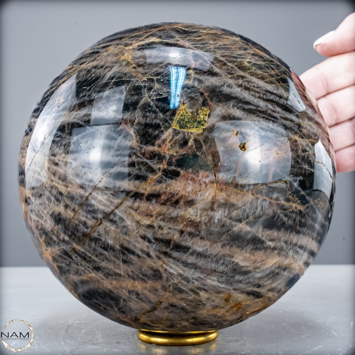 Natürliche Funkelnde Mondstein Kristall-Kugel - 5357,59 g