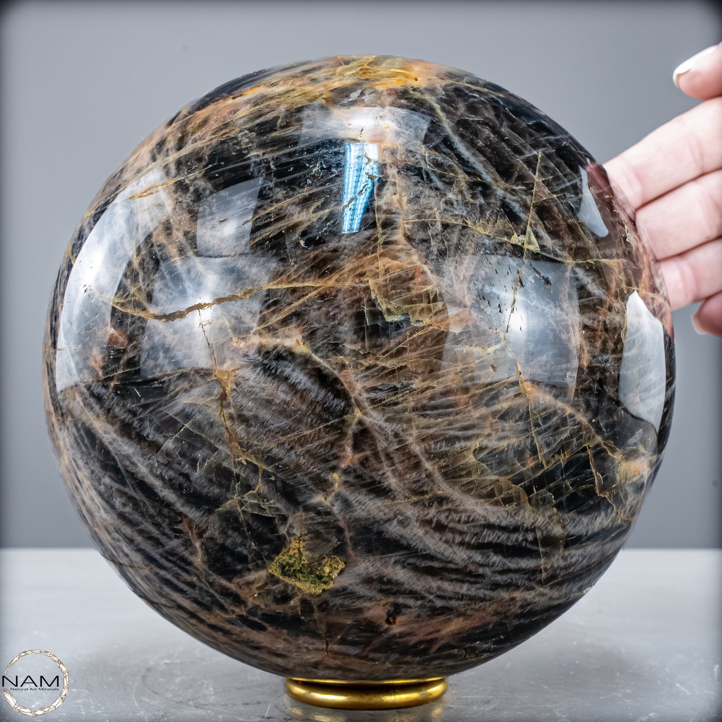 Natürliche Funkelnde Mondstein Kristall-Kugel - 5357,59 g