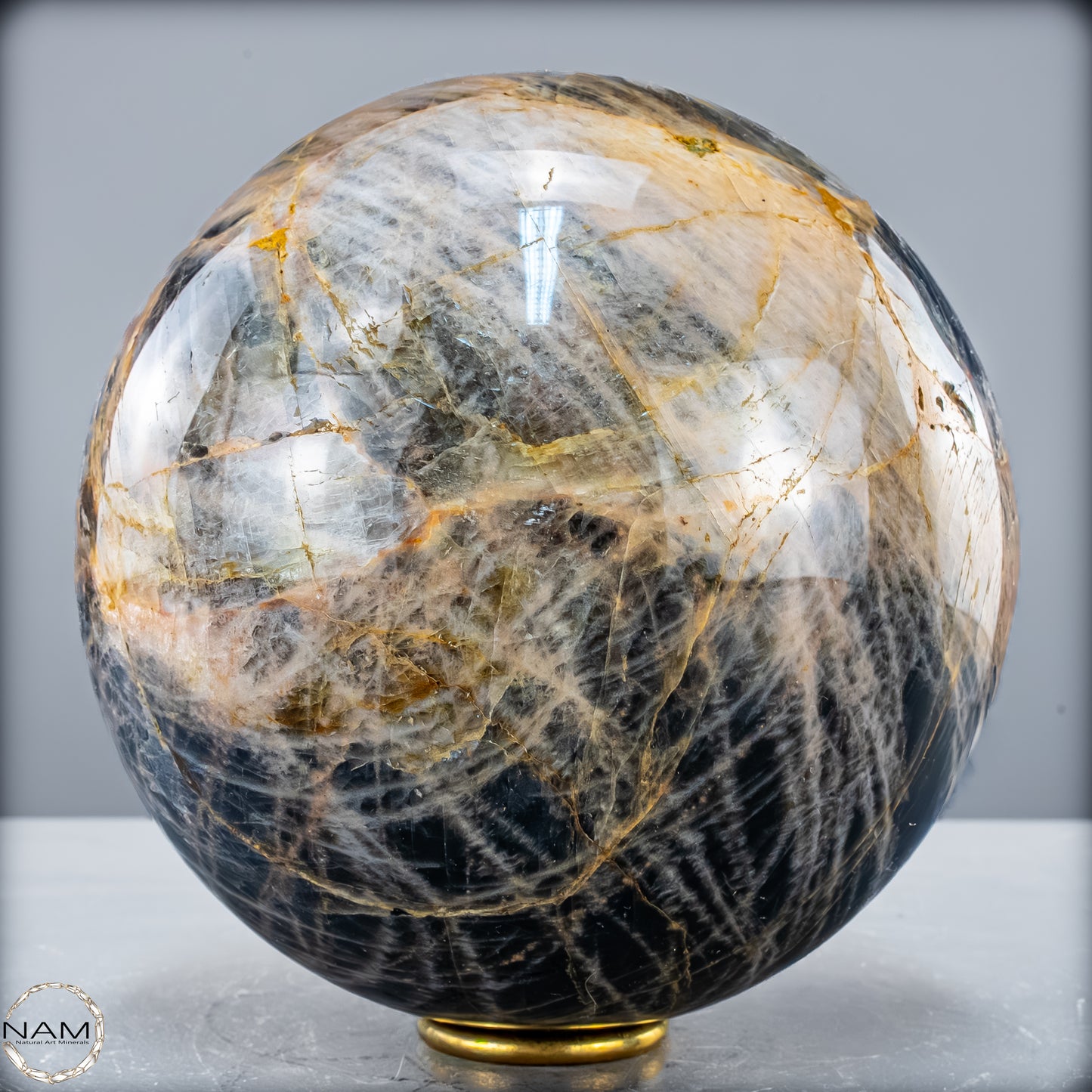 Natürliche Funkelnde Mondstein Kristall-Kugel - 5357,59 g