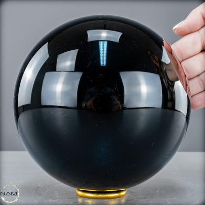 Natürliche Schwarze Obsidian Kristall-Kugel - 3724,14 g