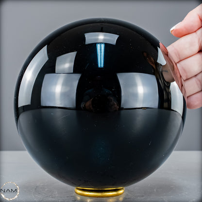 Natürliche Schwarze Obsidian Kristall-Kugel - 3724,14 g