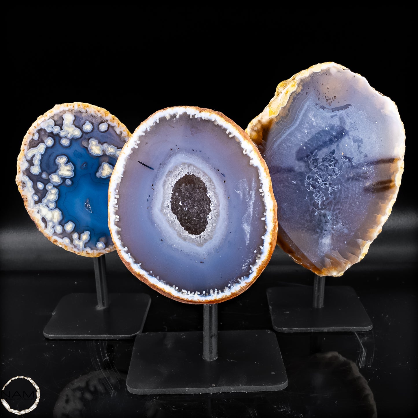 Achat-Geoden auf Ständer –  860,68g