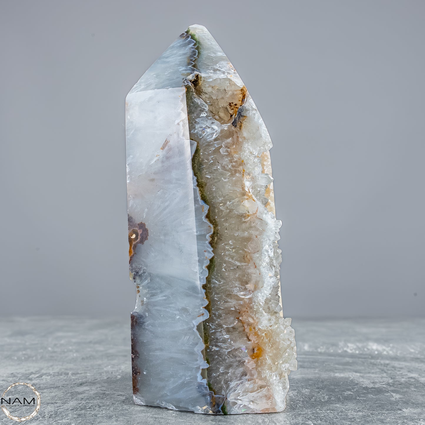 Achat Obelisk – Kraft, Klarheit und innere Stabilität 873,43g