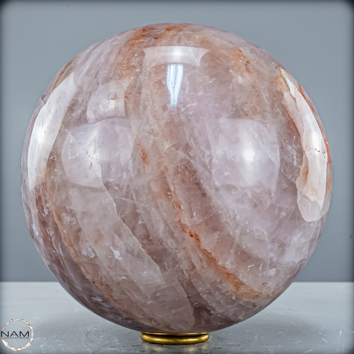 Natürliche Rote Feuerquarz Kristall-Kugel - 8831,42 g