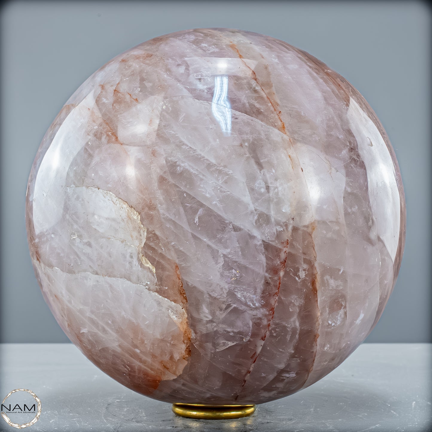 Natürliche Rote Feuerquarz Kristall-Kugel - 8831,42 g