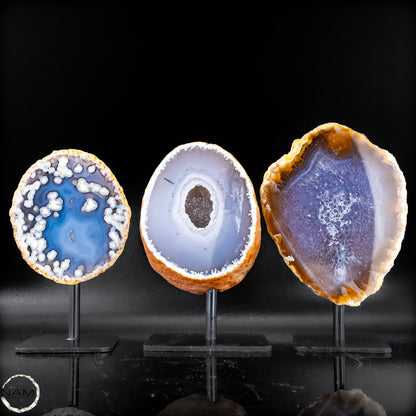 Achat-Geoden auf Ständer –  860,68g
